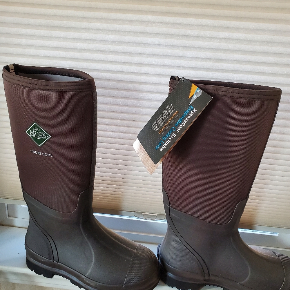 Chore Cool High Work Boots, Brown, unisex Size 8 M